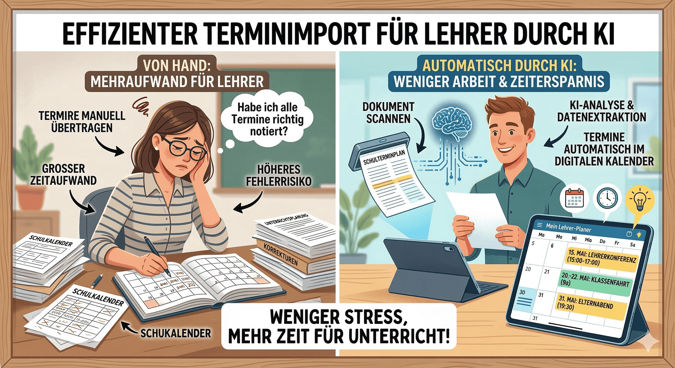 Schluss mit lästigem Abtippen: Termine smart per KI und ICS importieren