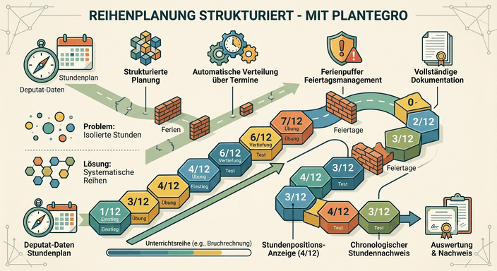 Unterrichtsreihen strukturiert planen – Statt ständig neu zu improvisieren